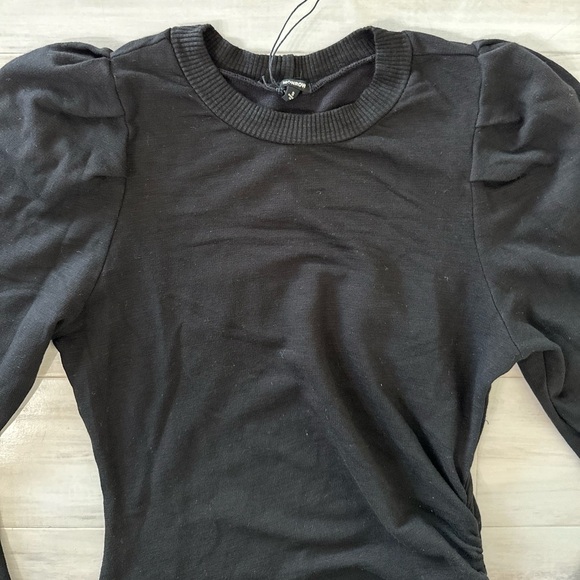 MWT Monrow Black Long Sleeve Sweater Dress - Picture 4 of 4